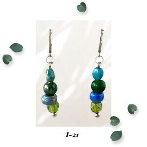 Change is Good - Glass Bead Dangle Earrings